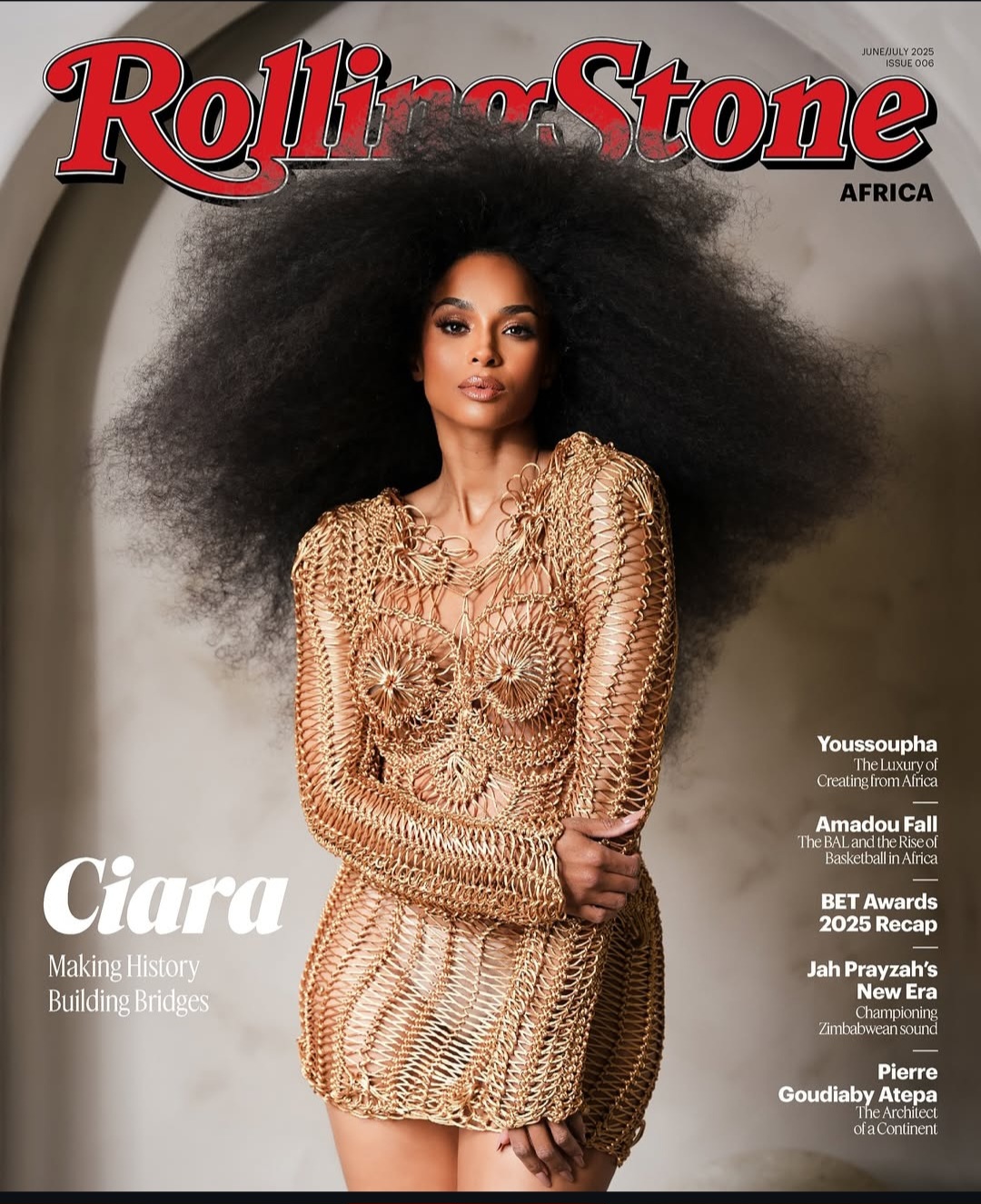 Ciara poses powerfully